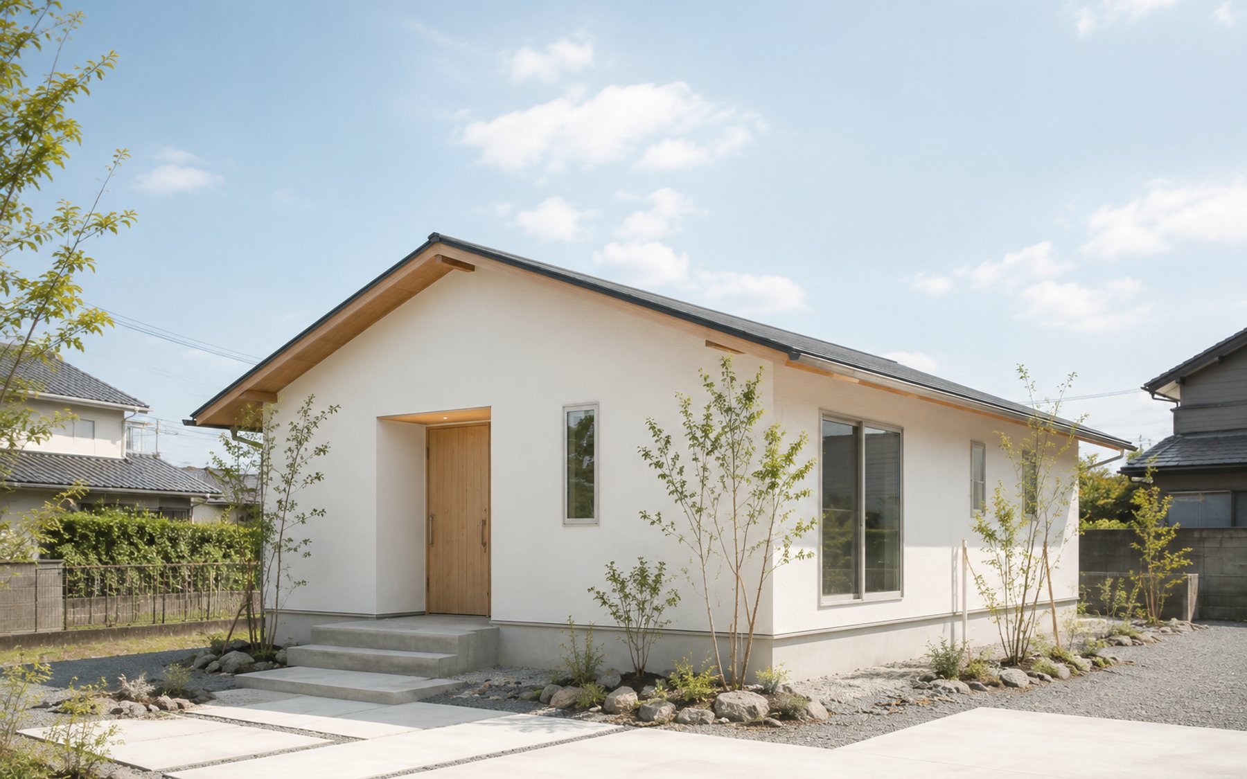 Compact 平屋の外観